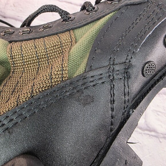 Rothco Jungle Boots Mens 1 R Green Leather Toe Combat G.I. Style Breathable